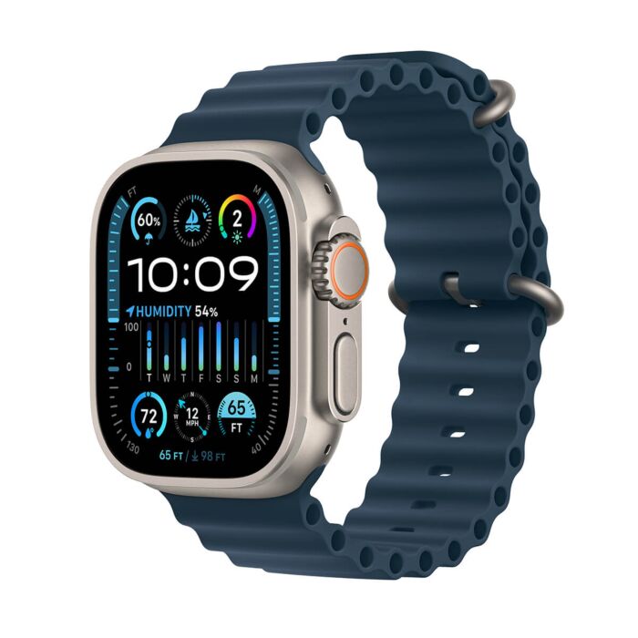 Apple Watch Ultra 2 GPS + Cellular Koperta 49mm z tytanu z Paskiem Ocean w kolorze niebieskim - Outlet - FREG3LW/A/W205 - zdjęcie 1 z 9