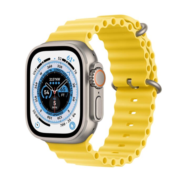 Apple Watch Ultra GPS + Cellular Koperta 49mm z tytanu z Paskiem Ocean w kolorze żółtym - Outlet - FNHG3B/A/W203 - zdjęcie 1 z 8