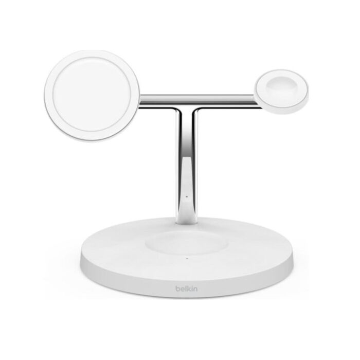 Belkin BoostCharge Pro Ładowarka bezprzewodowa 3in1 - Biała - WIZ009vfWH-V2 - zdjęcie 1 z 6