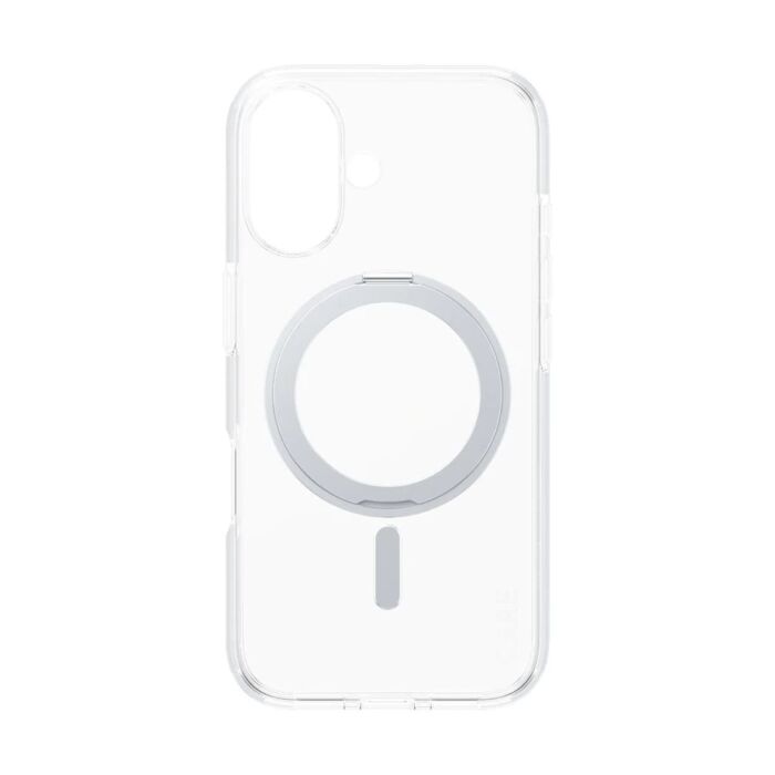 CARE by PanzerGlass Feature Kickstand Etui do iPhone 16 z srebrną stopką kompatybilną z MagSafe - Przezroczyste – Outlet - PAN000867/X584 - zdjęcie 1 z 5