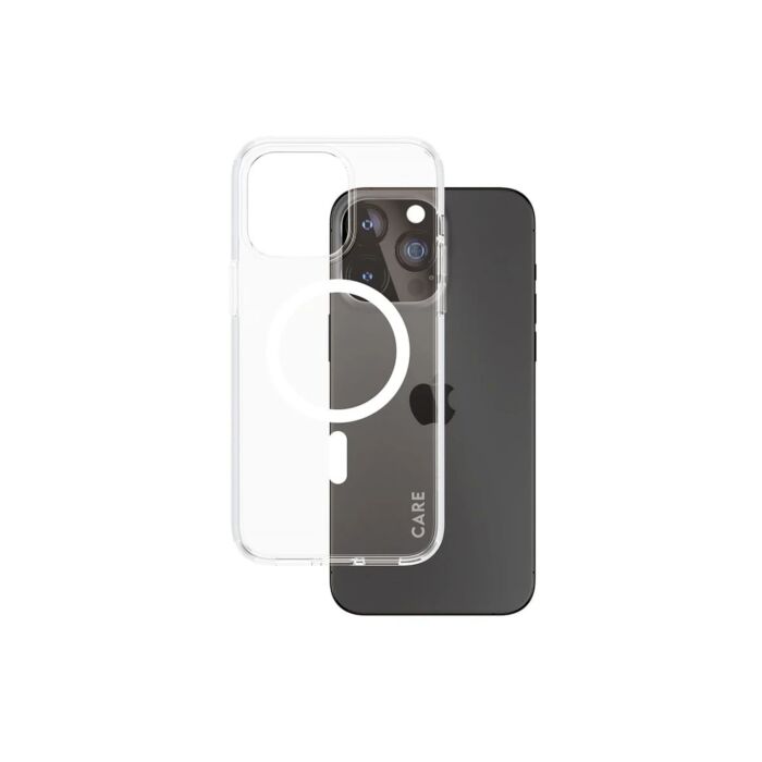 CARE by PanzerGlass Urban Combat Etui do iPhone 15 Pro Max kompatybilne z MagSafe - Przezroczyste/ Białe - PAN000742 - zdjęcie 1 z 4
