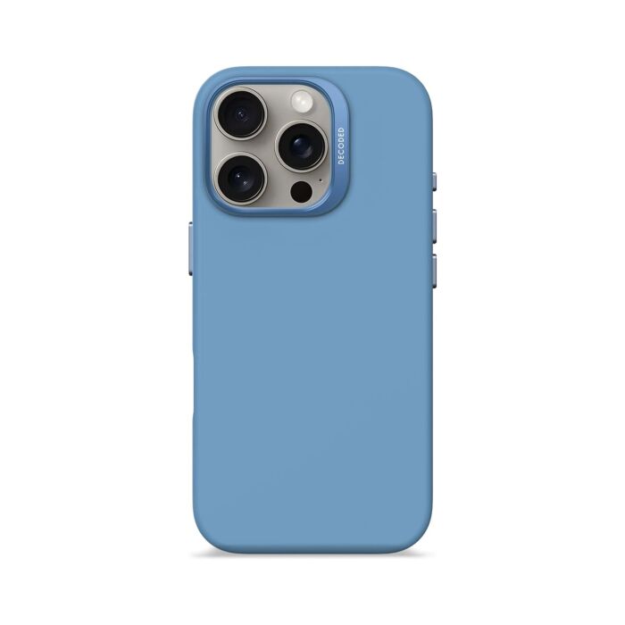 Decoded AntiMicrobial Silicone Backcover Etui silikonowe do iPhone 16 Pro kompatybilne z MagSafe - Błękitne - DECOD25IPO16PBCS9AE - zdjęcie 1 z 4