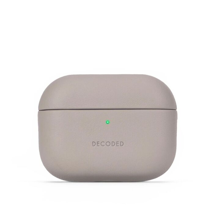 Decoded Leather Case Skórzane etui ochronne do AirPods Pro 3 - Beżowy - DECOD26APP3C2CY - zdjęcie 1 z 5