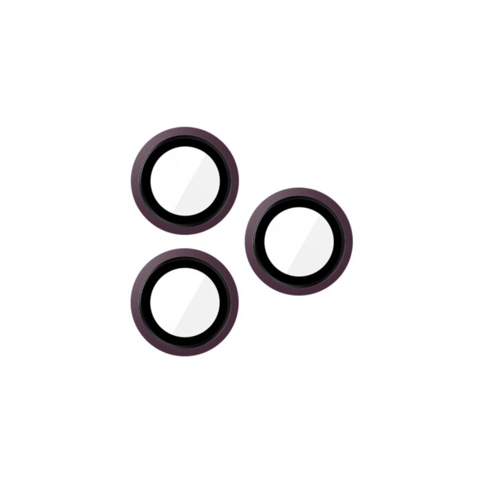 JCPal Preserver Camera Lens Szkło ochronne na aparat do iPhone 18 Pro / 18 Pro Max - Bordowe - JCP4773 - zdjęcie 1 z 4