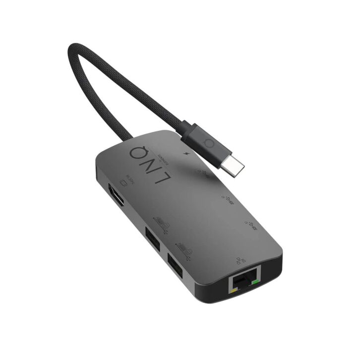 LINQ - Hub 8w1 8K Pro USB-C Multiport - Szary kosmiczny - LQ48022 - zdjęcie 1 z 6