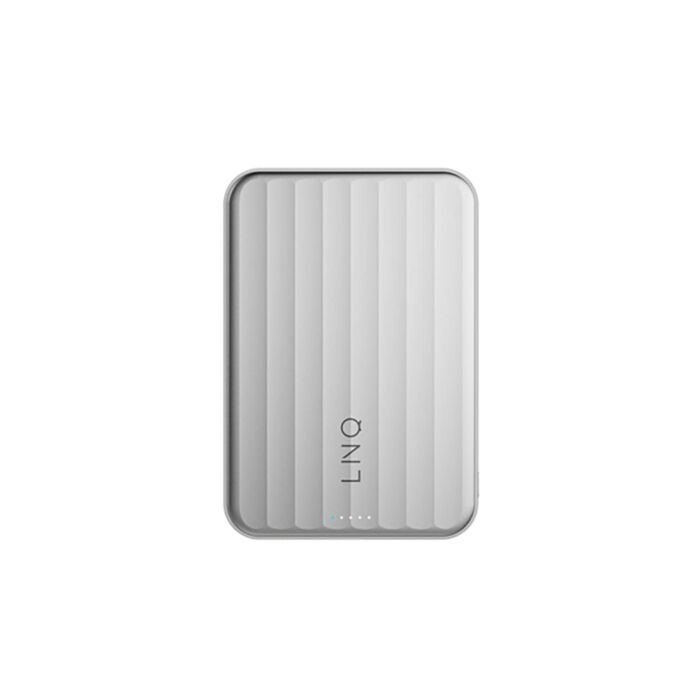 LINQ powered by Xtorm Powerbank magnetyczny 5.000 mAh kompatybilny z MagSafe z ładowaniem Qi2.2 25W - Srebrny - LQ2WP052S - zdjęcie 1 z 13