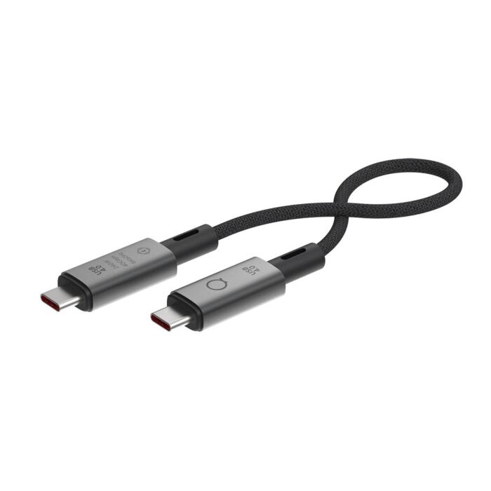 LINQ - USB4 Pro Kabel USB-C na USB-C 0,3m - Space Gray - LQ48028 - zdjęcie 1 z 7
