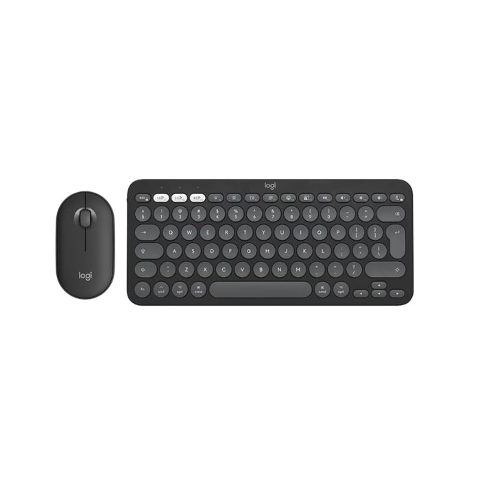Logitech Zestaw klawiatura i mysz Pebble Combo do Mac - Grafitowy - 920-012244 - zdjęcie 1 z 4