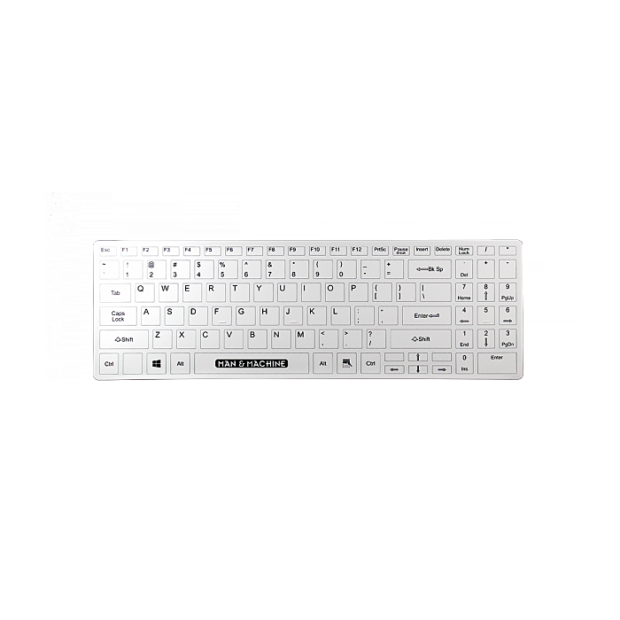 Man&Machine It's Cool Flat Keyboard medyczna, dezynfekowalna, niskoprofilowa klawiatura (biała) - ICF/US/W5 - zdjęcie 1 z 1
