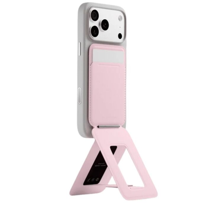 Moft Movas Tripod Magnetyczny portfel i stojak na telefon kompatybilny z MagSafe - Różowy - Mof000067 - zdjęcie 1 z 6
