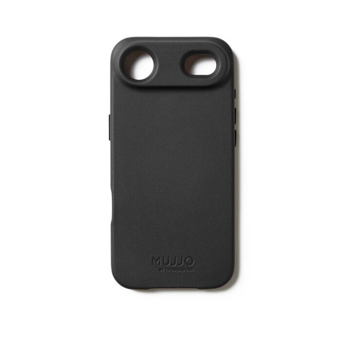 Mujjo Leather Case Etui skórzane do iPhone 17 Air kompatybilne z MagSafe - Czarne - MUJJOCL065BK - zdjęcie 1 z 7