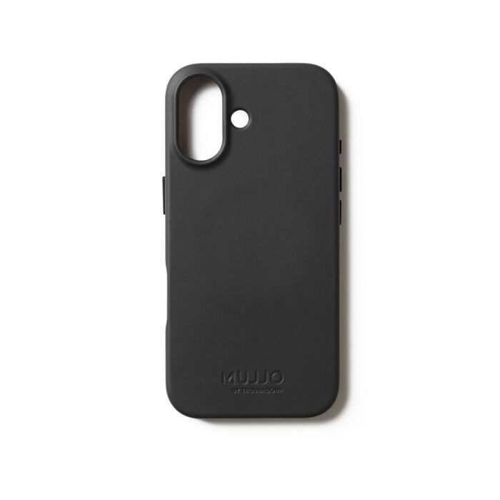 Mujjo Leather Case Etui skórzane do iPhone 17 kompatybilne z MagSafe - Czarne - MUJJOCL060BK - zdjęcie 1 z 7