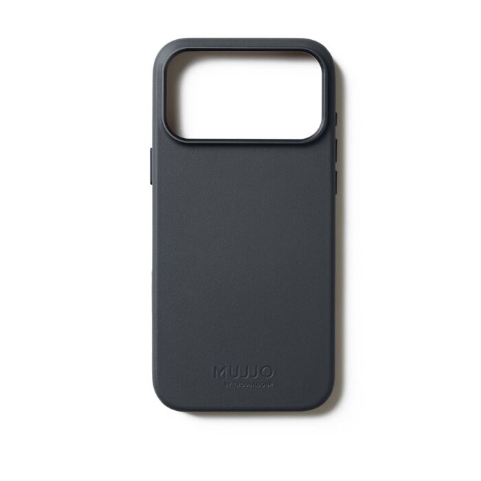 Mujjo Leather Case Etui skórzane do iPhone 17 Pro Max/iPhone 18 Pro Max kompatybilne z MagSafe - Bazaltowe - MUJJOCL063BS - zdjęcie 1 z 7