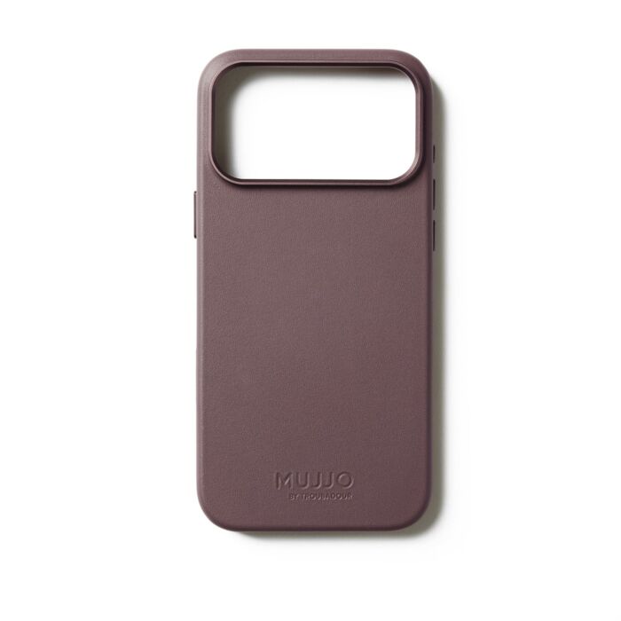 Mujjo Leather Case Etui skórzane do iPhone 17 Pro Max/iPhone 18 Pro Max kompatybilne z MagSafe - Bordowe - MUJJOCL063BR - zdjęcie 1 z 7