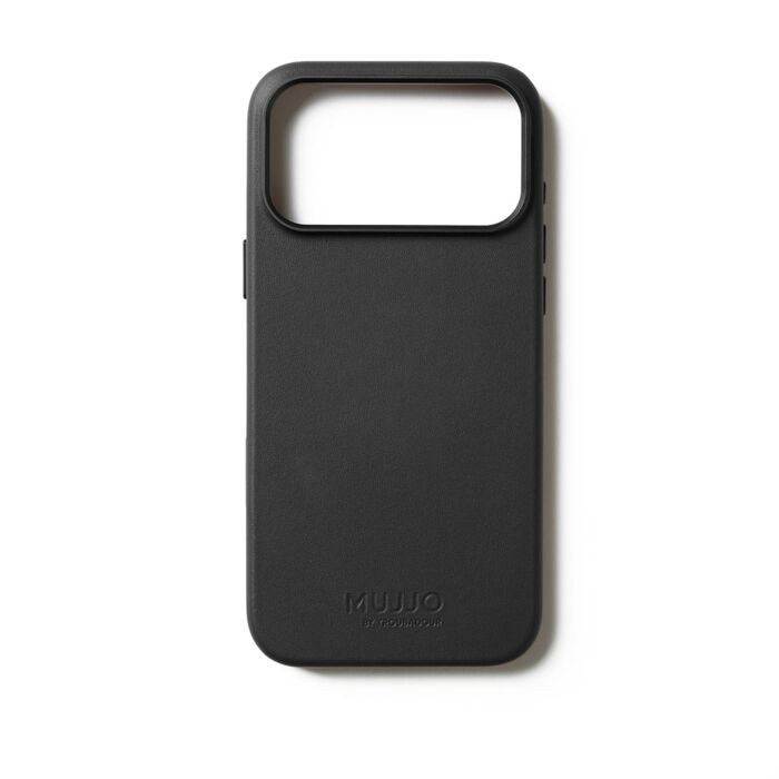 Mujjo Leather Case Etui skórzane do iPhone 17 Pro Max kompatybilne z MagSafe - Czarne - MUJJOCL063BK - zdjęcie 1 z 7