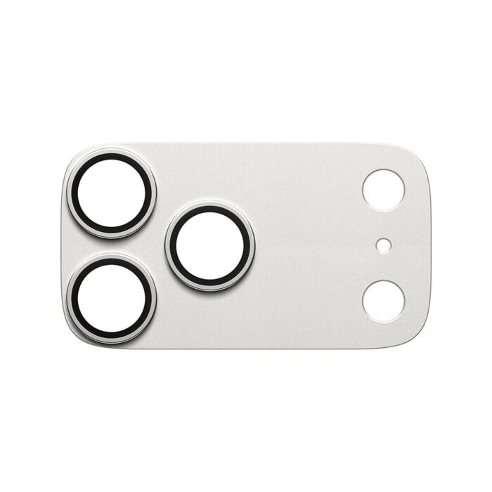 PanzerGlass Fender Camera Protector Szkło hartowane na obiektyw do iPhone 17 Pro Max - Srebrne - PAN001407 - zdjęcie 1 z 4
