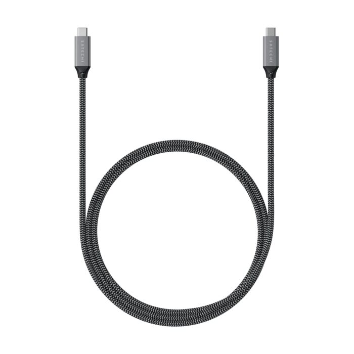 Satechi Kabel USB-C - USB-C 100W / 40Gbps, 25 cm - Gwiezdna szarość (space gray) - ST-U4C25M - zdjęcie 1 z 4