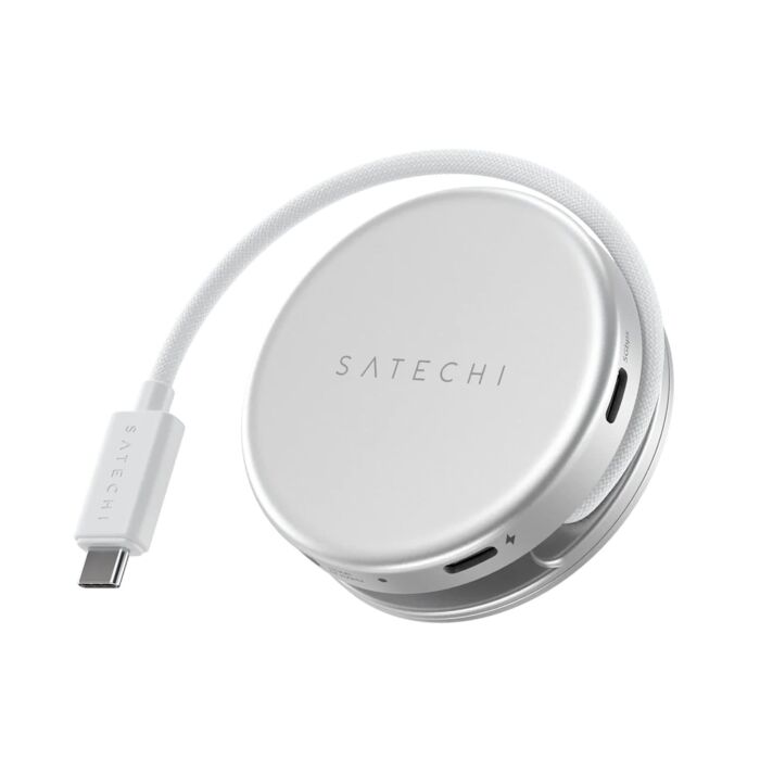 Satechi OntheGo Adapter do urządzeń mobilnych 5w1 (USB-C 5 Gbps / USB-A 5 Gbps / HDMI 4K / czytnik kart SD 104MB/s / USB-C PD passthrough 60W) - Srebrny - ST-POTG5S - zdjęcie 1 z 8