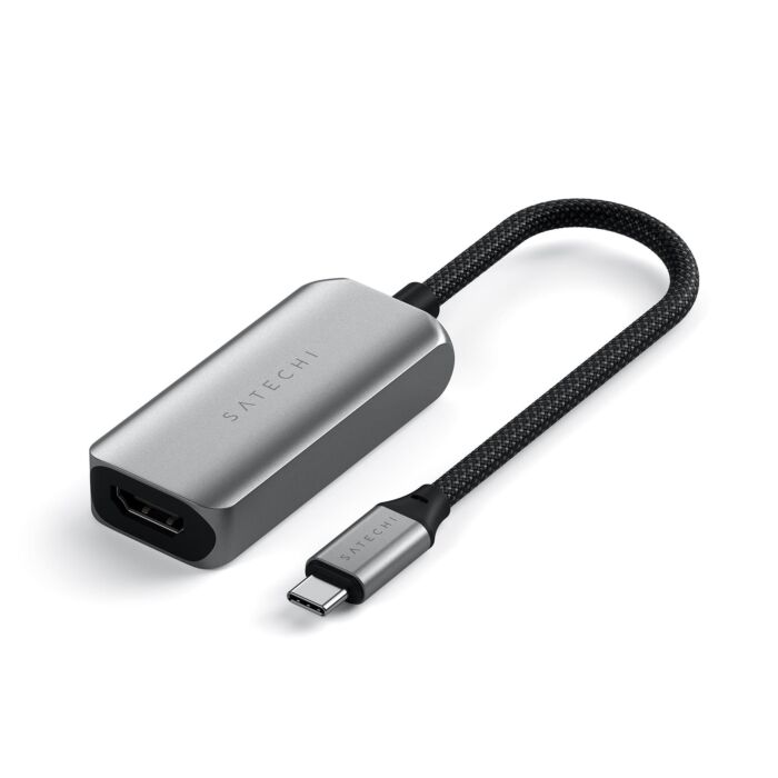 Satechi Single Port Adapter USB-C do HDMI 2.1 / 8K - Gwiezdna szarość - ST-AC8KHM - zdjęcie 1 z 7