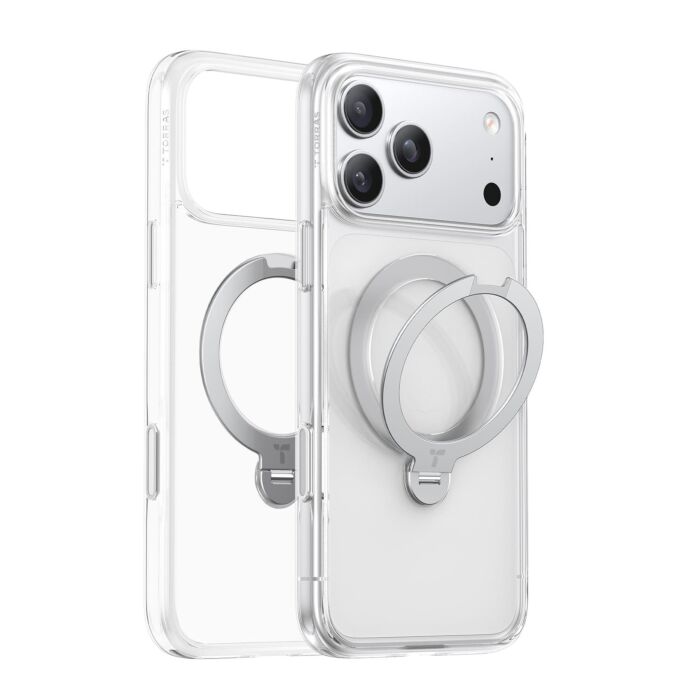 TORRAS Ostand Q3 Spin Etui do iPhone 18 Pro / 17 Pro kompatybilne z MagSafe - Przezroczyste - TORX00RP14718025 - zdjęcie 1 z 4