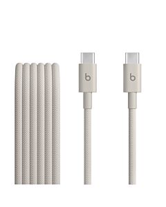 Apple Beats Pleciony przewód USB-C na USB-C (1,5m) - Błyskawiczny beż