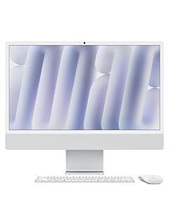Apple iMac 24 4,5K Retina Szkło Nanostrukturalne / M4 10-core CPU + 10-core GPU / 16GB / 256GB / Gigabit Ethernet / Srebrny (Silver)
