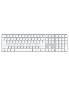 Apple Magic Keyboard Klawiatura z Touch ID i polem numerycznym w kolorze białym (USB-C) – Angielski USA