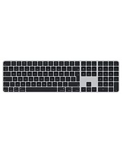 Apple Magic Keyboard Klawiatura z Touch ID i polem numerycznym w kolorze czarnym (USB-C) – układ ISO Angielski (międzynarodowy PL)