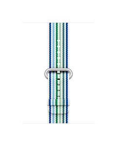 Apple Pasek nylonowy w kolorze niebieskim (prążki) do koperty 42mm / 44mm / 45mm / 46mm / 49mm - rozmiar M/L