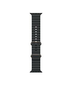 Apple Pasek Ocean w kolorze czarnym z elementami z tytanu w kolorze naturalnym do koperty 44mm / 45mm / 46mm / 49mm - rozmiar uniwersalny