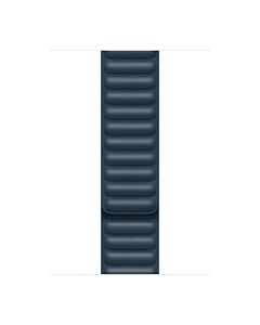 Apple Pasek z karbowanej skóry w kolorze bałtyckiego błękitu do koperty 38mm / 40mm / 41mm / 42mm - rozmiar S