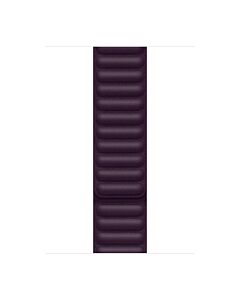 Apple Pasek z karbowanej skóry w kolorze ciemnej wiśni do koperty 38mm / 40mm / 41mm / 42mm - rozmiar S
