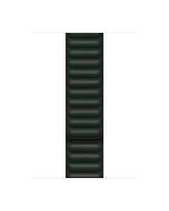 Apple Pasek z karbowanej skóry w kolorze zielonej sekwoi do koperty 44mm / 45mm / 46mm / 49mm - rozmiar L