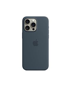 Apple Silikonowe etui do iPhone 15 Pro Max z MagSafe – Sztormowy błękit – Outlet