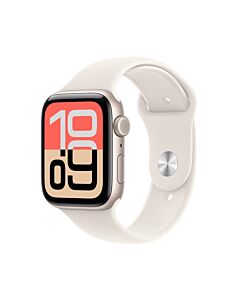 Apple Watch SE 3 GPS + Cellular Koperta 44mm z Aluminium w kolorze Księżycowej poświaty z Paskiem sportowym w kolorze Księżycowej poświaty - S/M