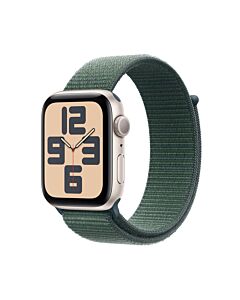 Apple Watch SE GPS Koperta 40mm z Aluminium w kolorze Księżycowej poświaty z Opaską sportową w kolorze Górskiego jeziora