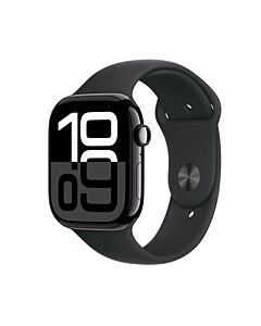 Apple Watch Series 10 GPS Koperta 46mm z Aluminium w kolorze Onyksu z Paskiem sportowym w kolorze Czarnym - S/M - Demo – Outlet
