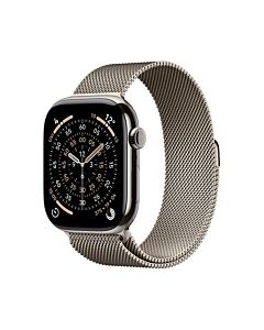 Apple Watch Series 11 GPS + Cellular Koperta 46mm z Tytanu w kolorze Naturalnym z Bransoletą mediolańską w kolorze naturalnym - S/M