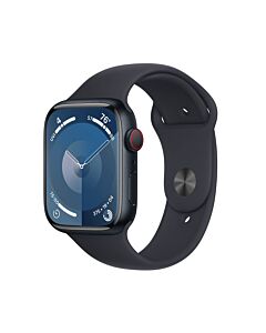 Apple Watch Series 9 GPS + Cellular Koperta 45mm z Aluminium w kolorze Północy z Paskiem sportowym w kolorze Północy - rozmiar S/M - Outlet