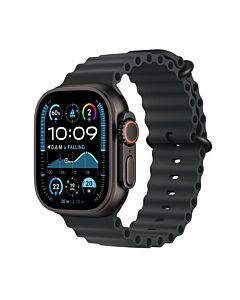 Apple Watch Ultra 2 GPS + Cellular Koperta 49mm z Tytanu w kolorze Czarnym z Paskiem Ocean w kolorze Czarnym – Outlet