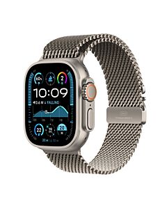 Apple Watch Ultra 2 GPS + Cellular Koperta 49mm z Tytanu w kolorze Naturalnym z Bransoletą mediolańską z Tytanu w kolorze Naturalnym - L