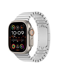 Apple Watch Ultra 2 GPS + Cellular Koperta 49mm z Tytanu w kolorze Naturalnym z bransoletą panelową w kolorze srebrnym - rozmiar uniwersalny - Outlet