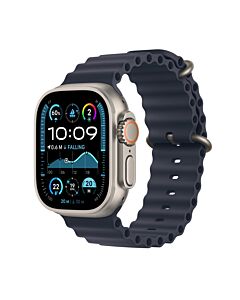 Apple Watch Ultra 2 GPS + Cellular Koperta 49mm z Tytanu w kolorze Naturalnym z Paskiem Ocean w kolorze granatu