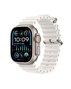 Apple Watch Ultra 2 GPS + Cellular Koperta 49mm z tytanu z Paskiem Ocean w białym - Outlet