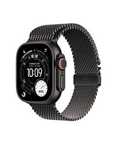 Apple Watch Ultra 3 GPS + Cellular Koperta 49mm z Tytanu w kolorze Czarnym z Bransoletą mediolańską z Tytanu w kolorze Czarnym - L – Outlet