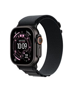 Apple Watch Ultra 3 GPS + Cellular Koperta 49mm z Tytanu w kolorze Czarnym z Opaską Alpine w kolorze Czarnym - L