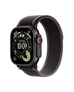 Apple Watch Ultra 3 GPS + Cellular Koperta 49mm z Tytanu w kolorze Czarnym z Opaską Trail w kolorze czarnym/węgla drzewnego - M/L
