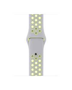 Apple Pasek sportowy Nike  w kolorze srebrnym/zielonym do koperty 38mm / 40mm / 41mm / 42mm - rozmiar S/M/L