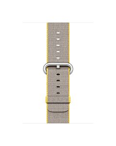 Apple Pasek nylonowy w kolorze żółtym/jasnoszarym do koperty 38mm / 40mm / 41mm / 42mm - rozmiar S/M
