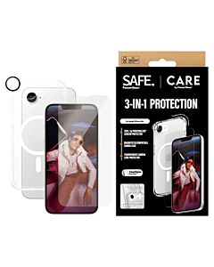 CARE by PanzerGlass Fashion 3w1 Zestaw ochronny Etui+Szkło+Lens do iPhone 16e